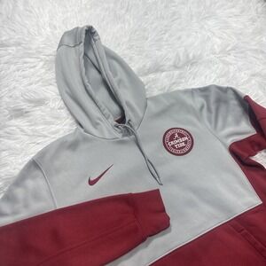 Nike Alabama Football On Field Hoodie Men's Medium M Red Gray Sweatshirt New!‎